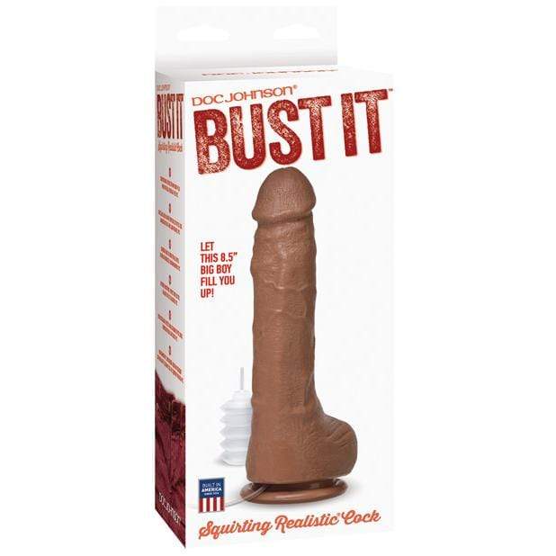Doc Johnson - Bust It Squirting Realistic Cock with 1oz Nut Butter DJ1159 CherryAffairs