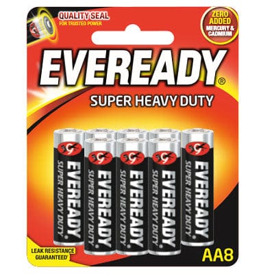 Eveready - Super Heavy Duty M1215 AA Battery Value Pack  8 AA 8888021100617 Battery