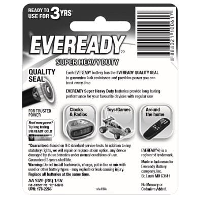 Eveready - Super Heavy Duty M1215 AA Battery Value Pack    Battery