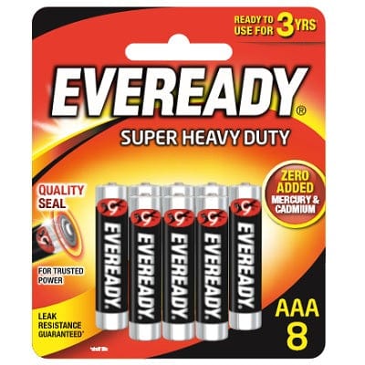 Eveready - Super Heavy Duty M1215 AAA Battery Value Pack Battery 8888021100921 CherryAffairs