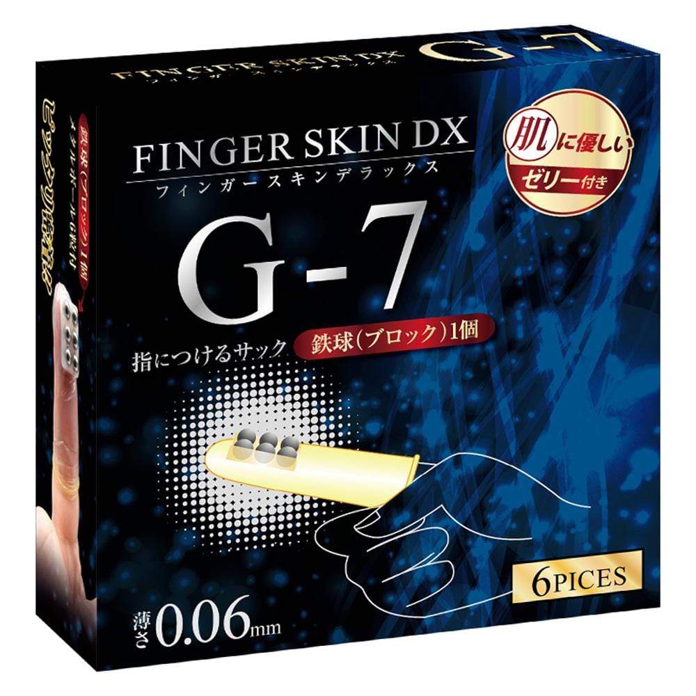 Kiss Me Love - Finger Skin DX Finger Sleeves 6 Pieces  Clear 4560444119349 Clit Massager (Non Vibration)