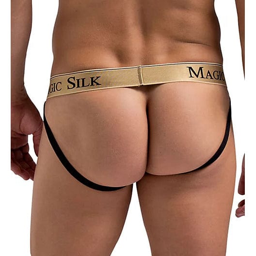 Male Power - Magic Silk Jock Strap Underwear L/XL (Black)    Gay Pride Underwear