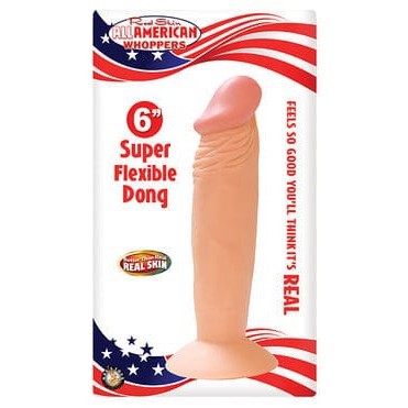 Nasstoys - Real Skin All American Whoppers Super Flexible Dong with Balls Realistic Dildo with suction cup (Non Vibration) CherryAffairs