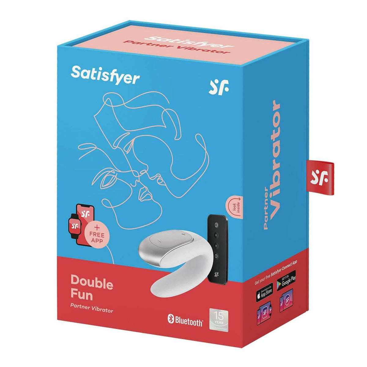 Satisfyer - Double Fun App-Controlled Couple&#39;s Vibrator with Remote Control CherryAffairs