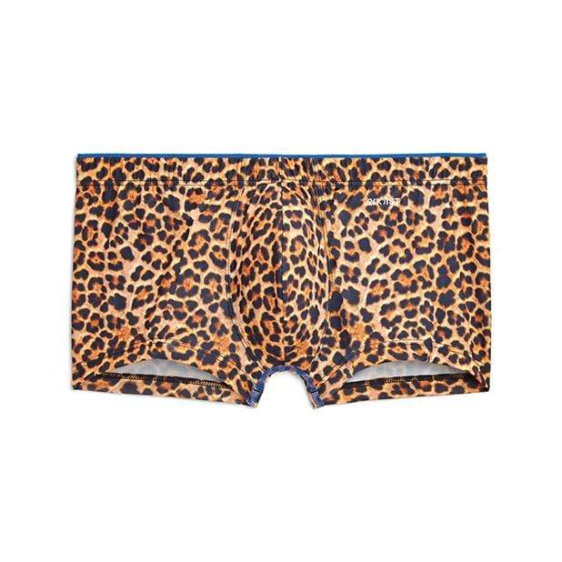 2XIST - Sliq Micro 1 Trunk Underwear Cheetah S (Orange) XT1001 CherryAffairs