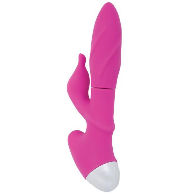 Adam &amp; Eve - Eve&#39;s Spinner Silicone Rabbit Vibrator (Pink) AE1002 CherryAffairs