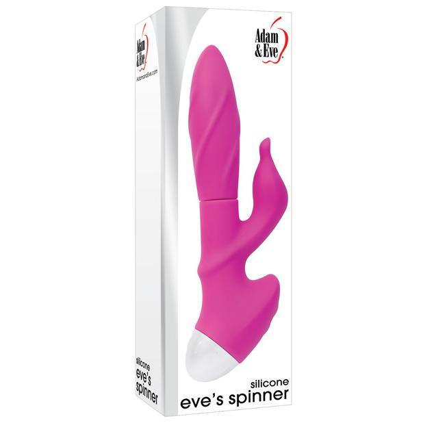 Adam &amp; Eve - Eve&#39;s Spinner Silicone Rabbit Vibrator (Pink) AE1002 CherryAffairs