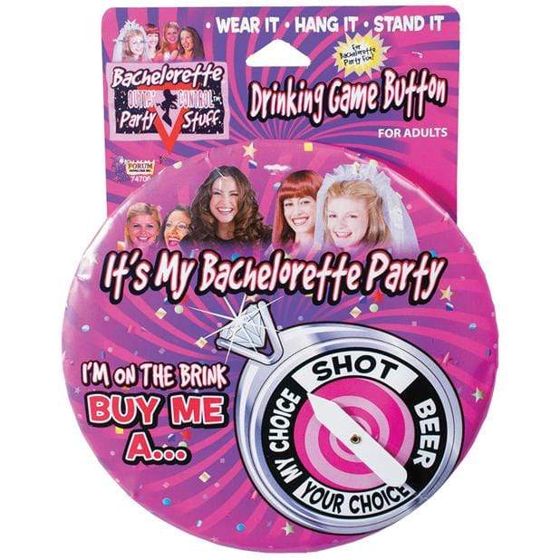Bachelorette Party - Bachelorette Drinking Game Button (Multi Colour) BCP1012 CherryAffairs