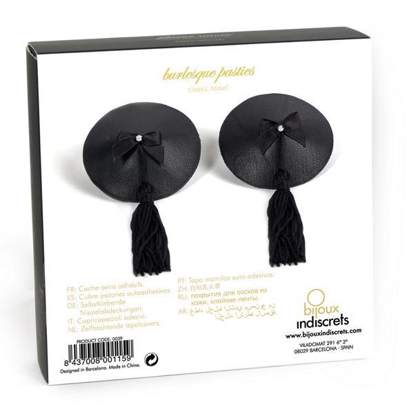 Bijoux Indiscrets - Burlesque Nipple Covers Pasties (Black) BI1021 CherryAffairs