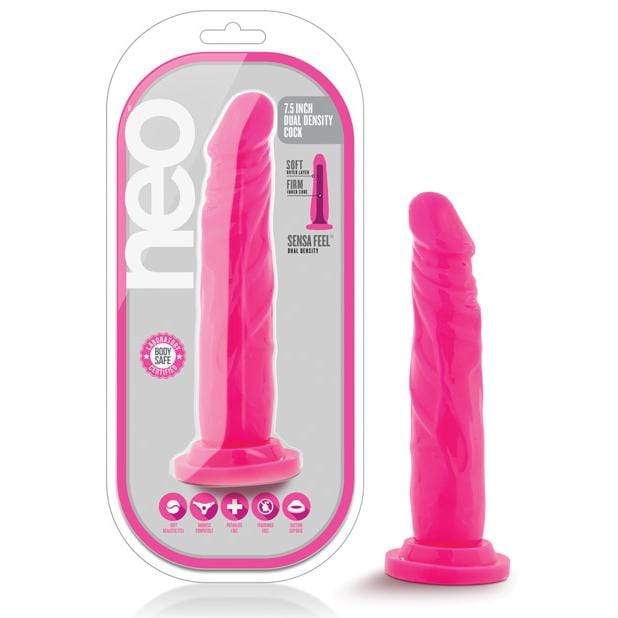 Blush Novelties - Neo Dual Density Realistic Cock 7.5&quot; (Pink)    Realistic Dildo with suction cup (Non Vibration)