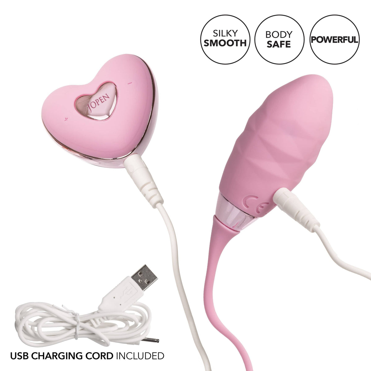 Calexotics - Amour Silicone Remote Egg Bullet Vibrator (Pink) CE1560 CherryAffairs