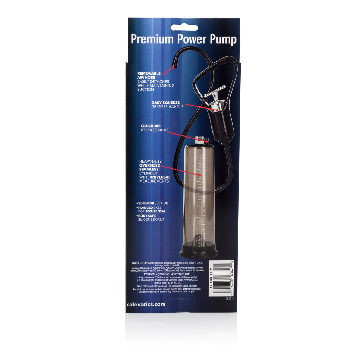 California Exotics - Apollo Premium Power Penis Pump (Black) | CherryAffairs Singapore