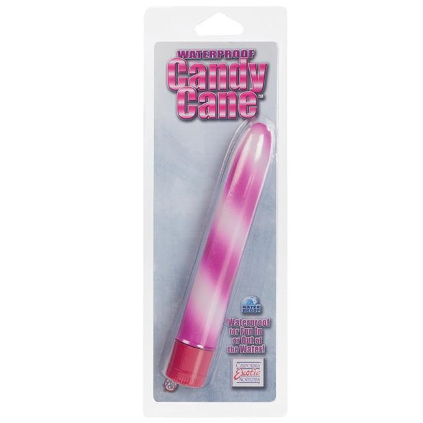 California Exotics - Candy Cane Waterproof Vibrator (Pink) CE1173 CherryAffairs