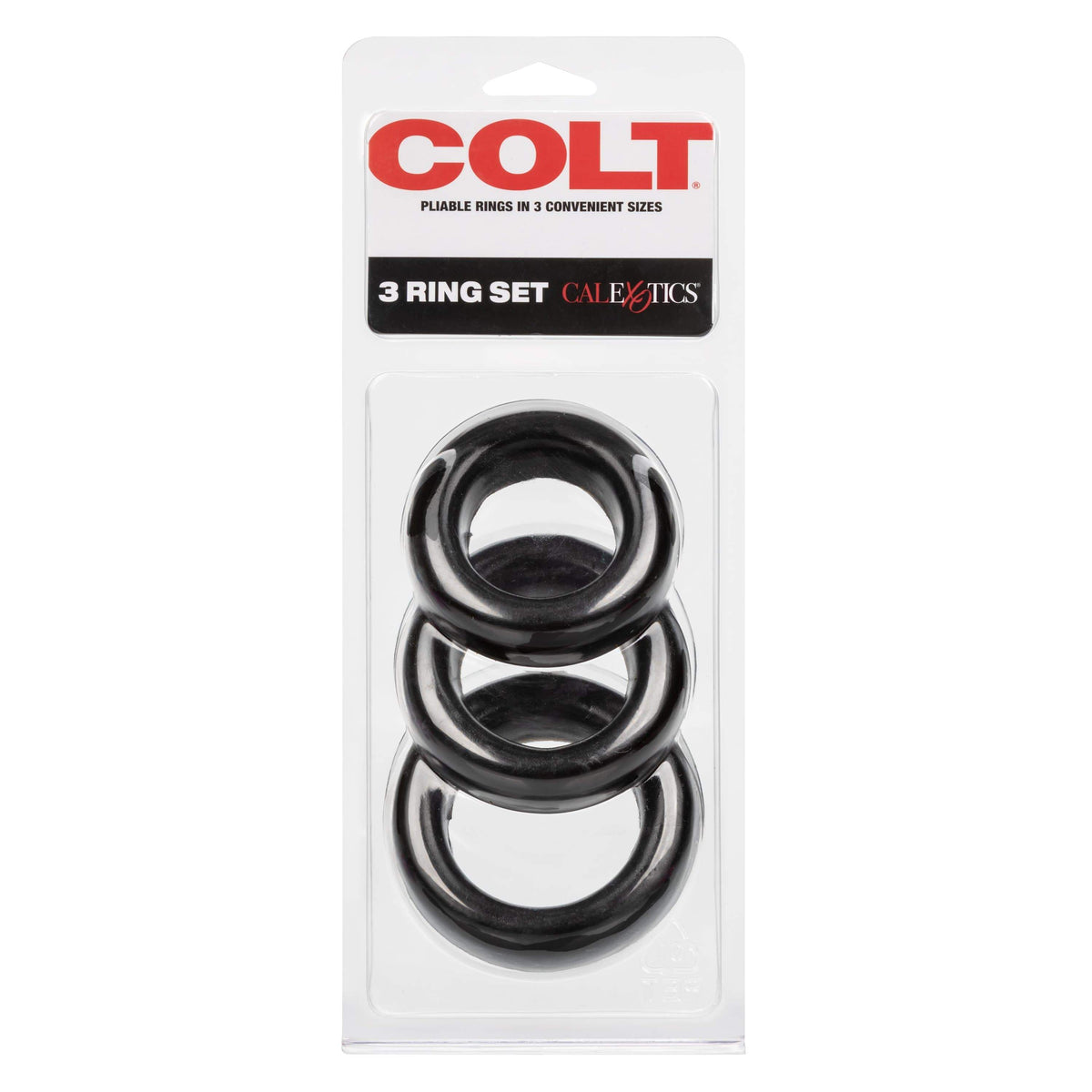 California Exotics - COLT 3 Cock Ring Set (Black) CE1856 CherryAffairs