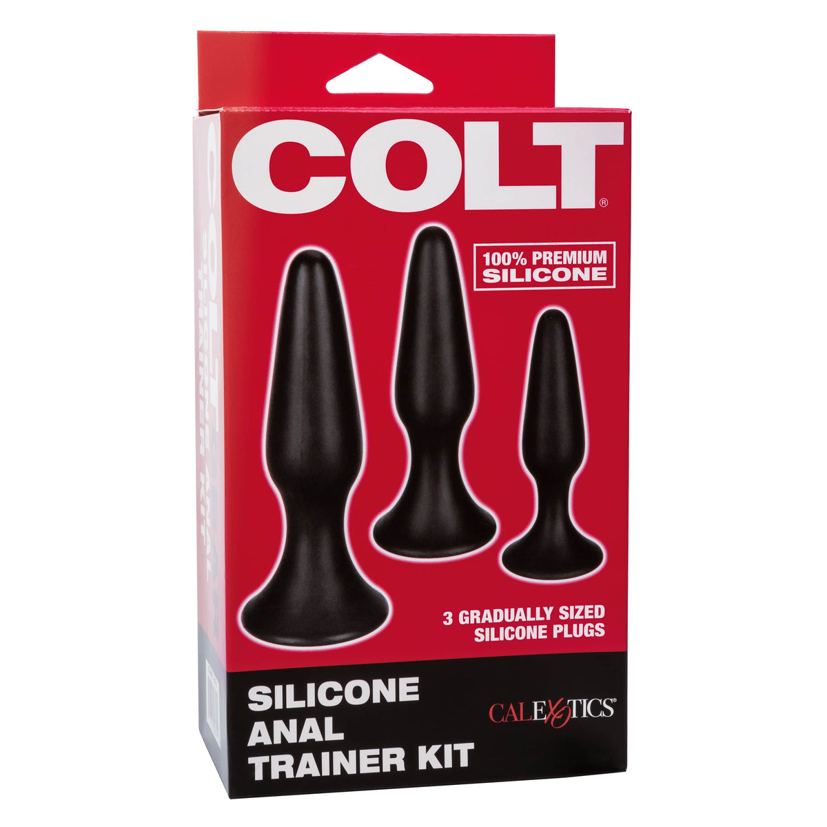 California Exotics - Colt Silicone Anal Trainer Kit 3 Plugs (Black) CE1892 CherryAffairs