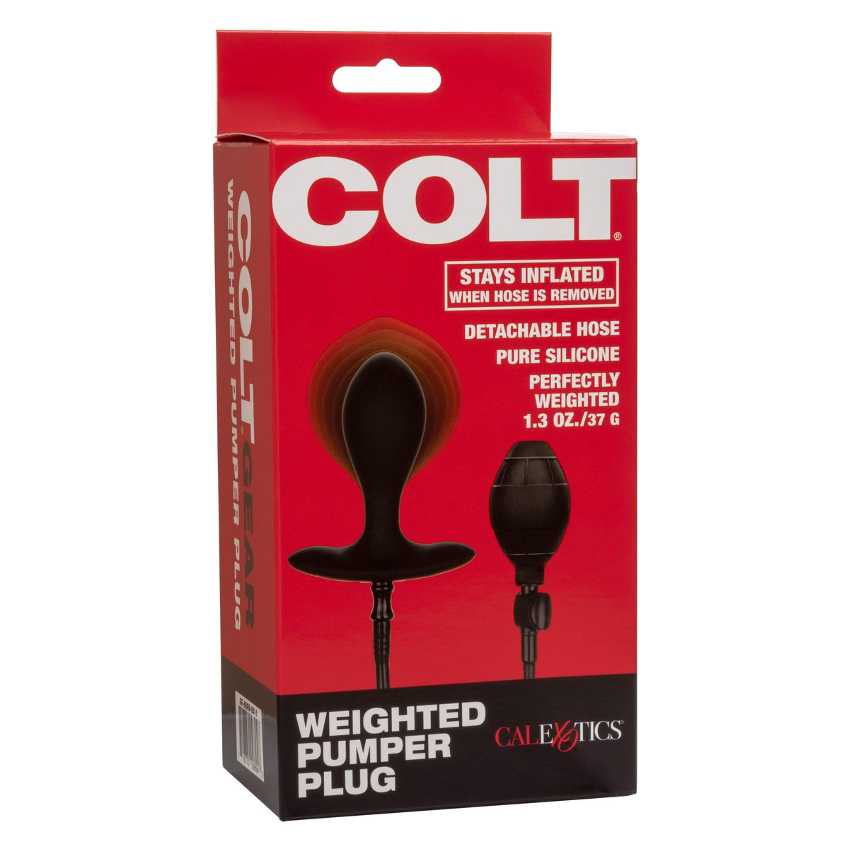 California Exotics - Colt Weighted Inflatable Pumper Plug (Black) -   CherryAffairs