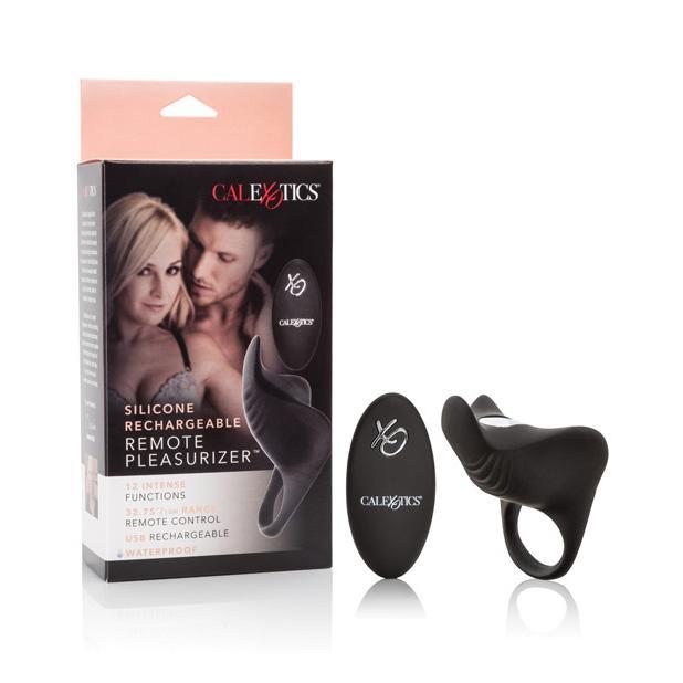 California Exotics - Couple&#39;s Enhancers Silicone Rechargeable Remote Pleasurizer (Black) | CherryAffairs Singapore