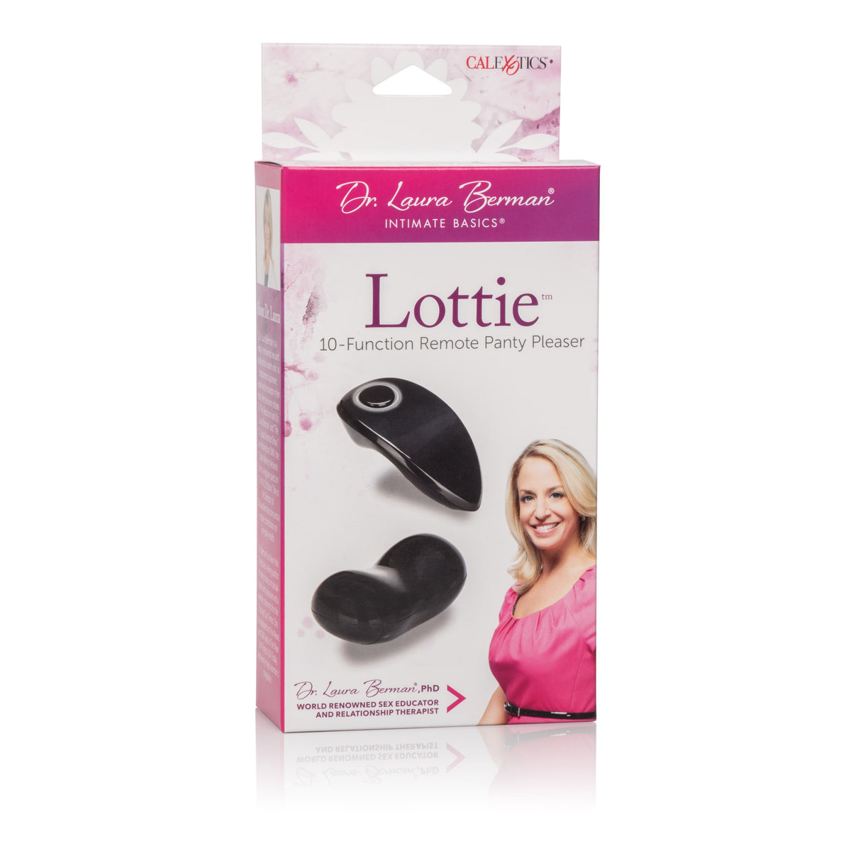 California Exotics - Dr Laura Berman Lottie 10 Function Remote Panty Pleaser (Black) CE1468 CherryAffairs