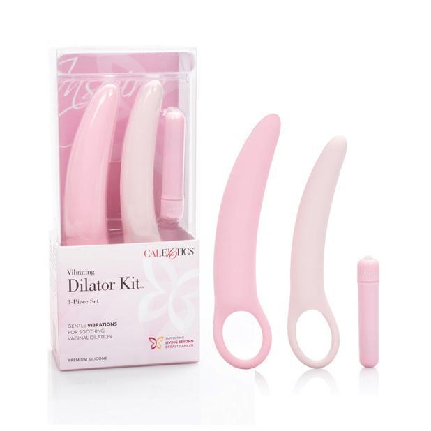 California Exotics - Inspire Vibrating 3 pcs Silicone Dilator Kit (Pink) CE1327 CherryAffairs