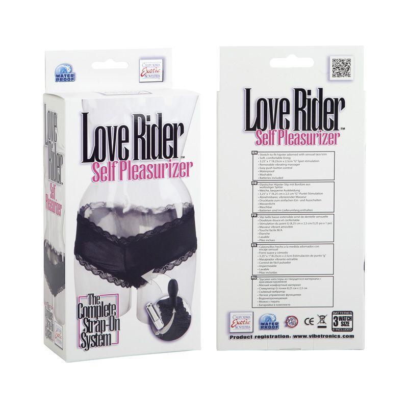 California Exotics - Love Rider Self Pleasurizer Panty Dildo Vibrator (Black) CE1500 CherryAffairs