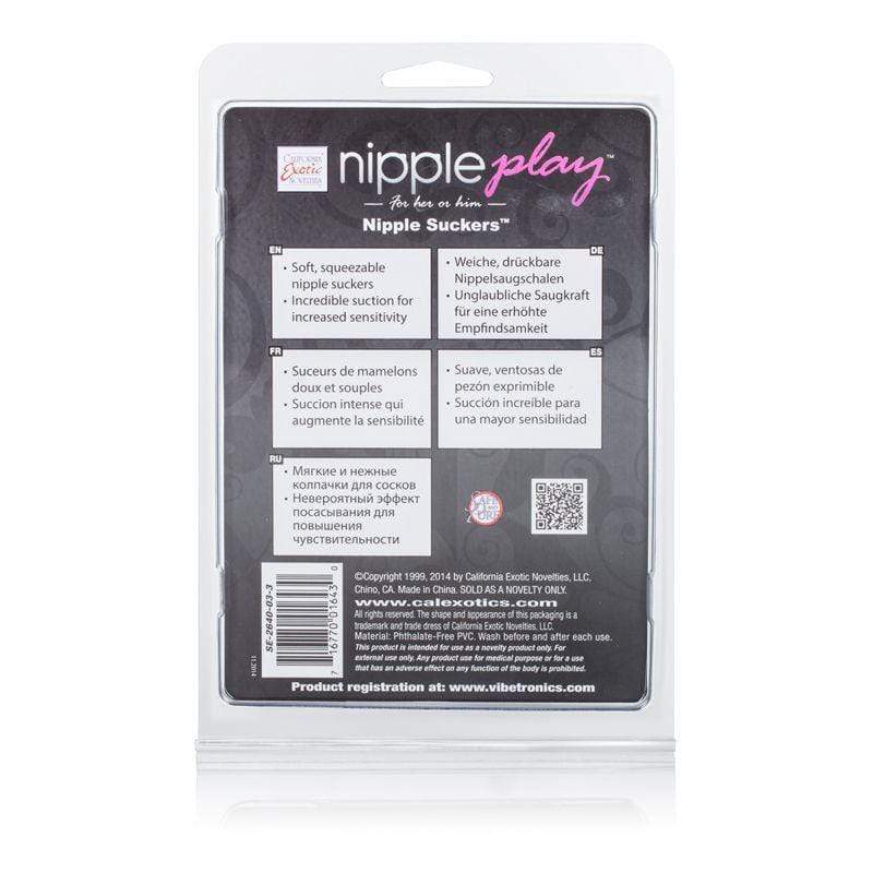 California Exotics - Nipple Play Silicone Nipple Suckers (Black) CE1345 CherryAffairs