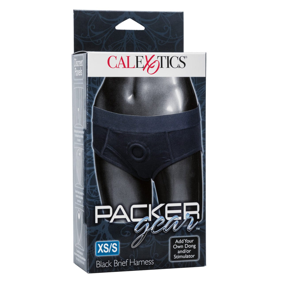 California Exotics - Packer Gear Black Brief Harness Strap On CE1223 CherryAffairs