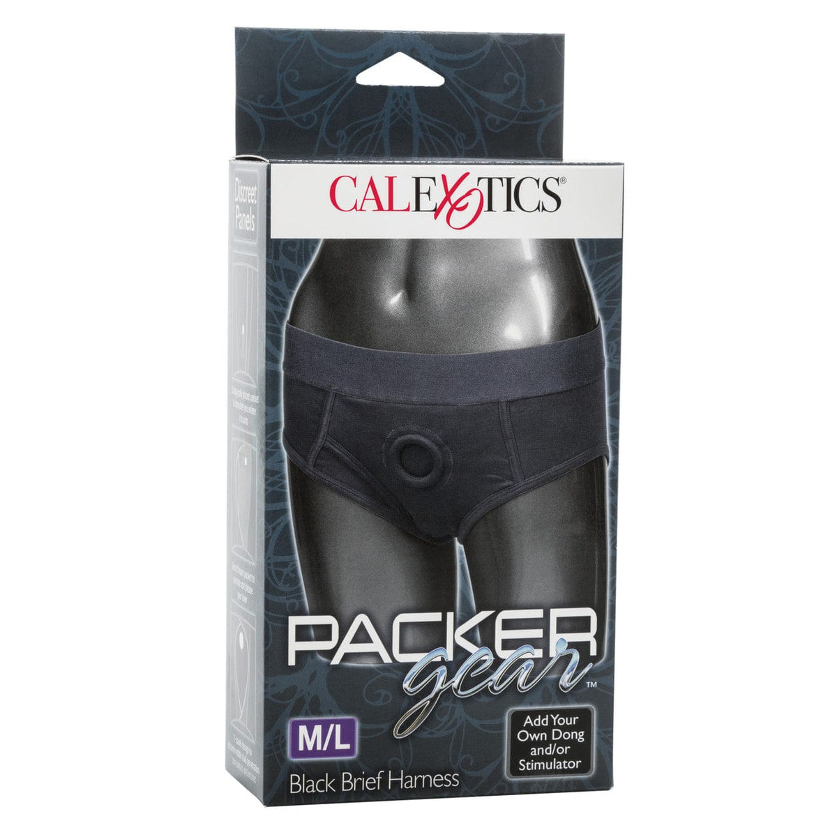 California Exotics - Packer Gear Black Brief Harness Strap On CE1224 CherryAffairs
