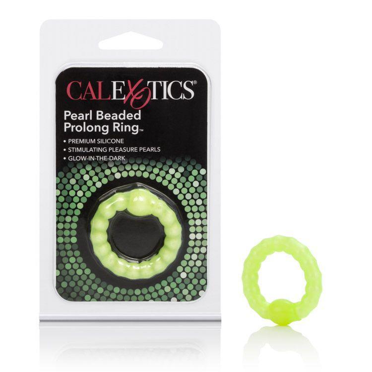 California Exotics - Pearl Beaded Prolong Ring (Green) CE1219 CherryAffairs