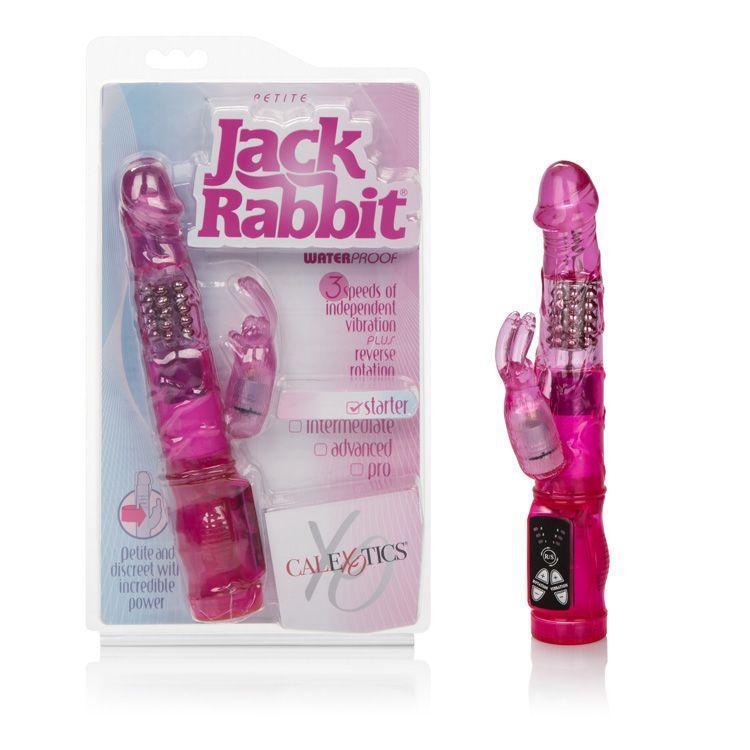 California Exotics - Petite Jack Rabbit Vibrator (Pink) CE1365 CherryAffairs