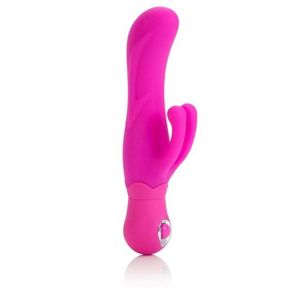 California Exotics - Posh Silicone Double Dancer Rabbit Vibrator (Pink) | CherryAffairs Singapore
