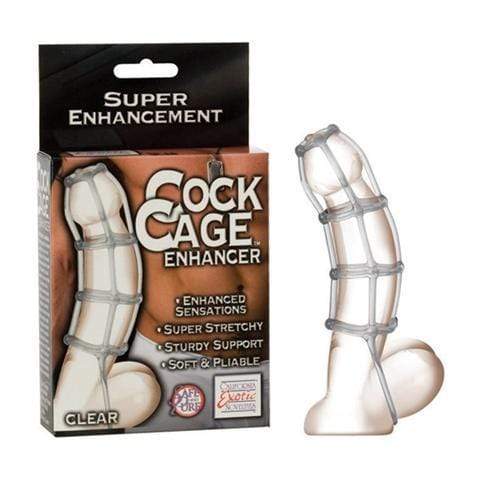 California Exotics - Rubber Cock Cage Enhancer (Clear) -   CherryAffairs