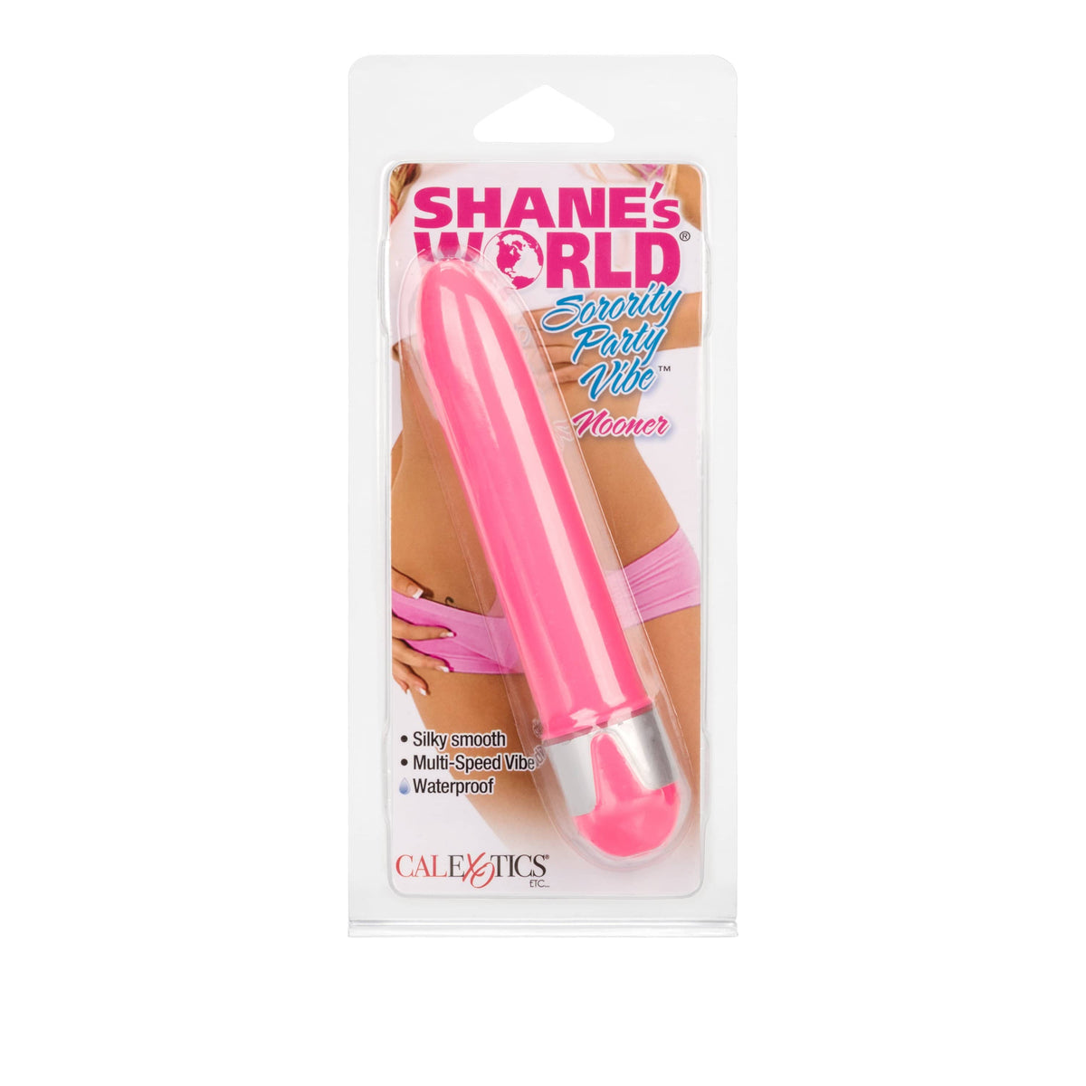 California Exotics - Shane&#39;s World Sorority Party Vibrator Nooner 4.75&quot; (Pink) Non Realistic Dildo w/o suction cup (Vibration) Non Rechargeable 716770060099 CherryAffairs