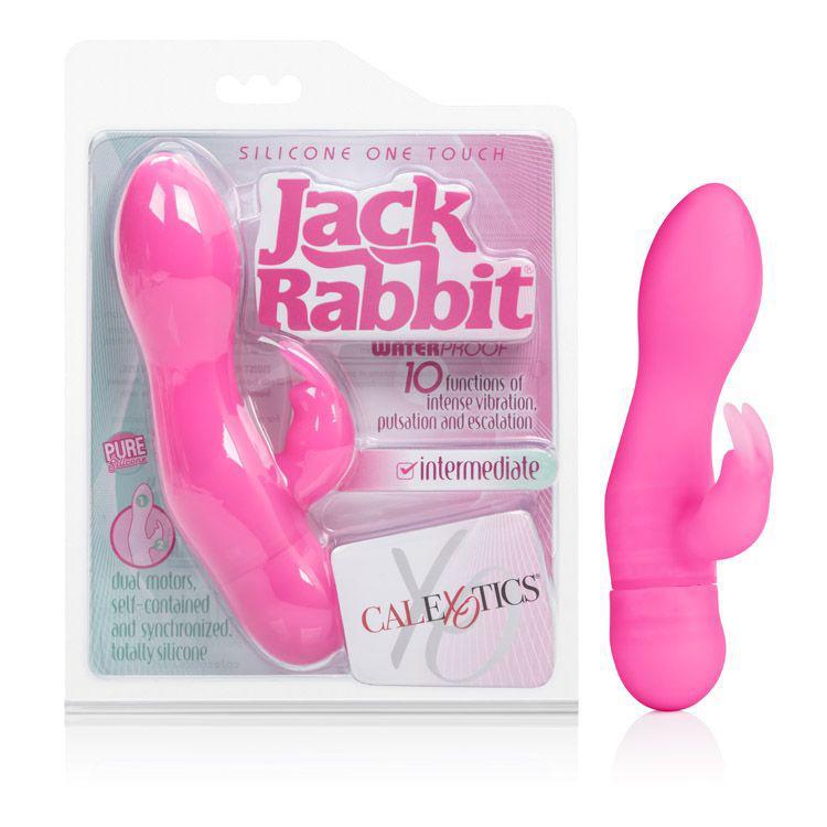 California Exotics - Silicone One Touch Jack Rabbit Vibrator (Pink) | CherryAffairs Singapore
