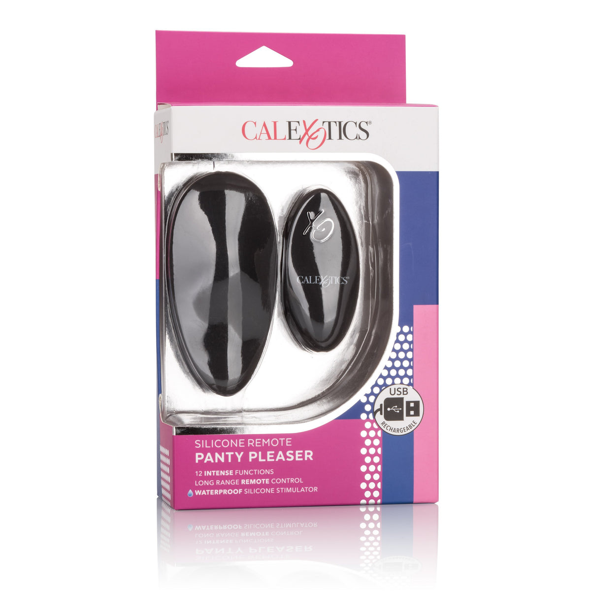 California Exotics - Silicone Remote Panty Pleaser Vibrator (Black) -   CherryAffairs