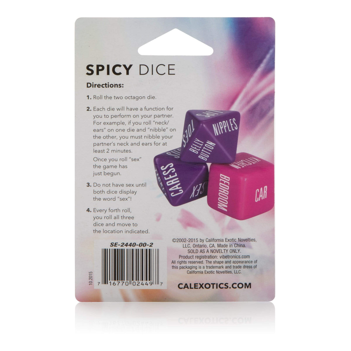 California Exotics - Spicy Dice (Multi Colour) CE1406 CherryAffairs