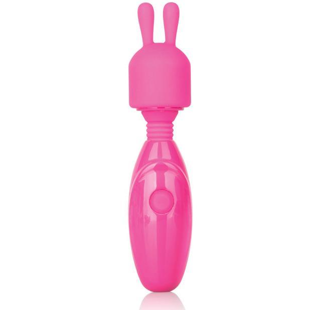 California Exotics - Tiny Teasers Rechargeable Bunny Wand Massager (Pink) CE1264 CherryAffairs