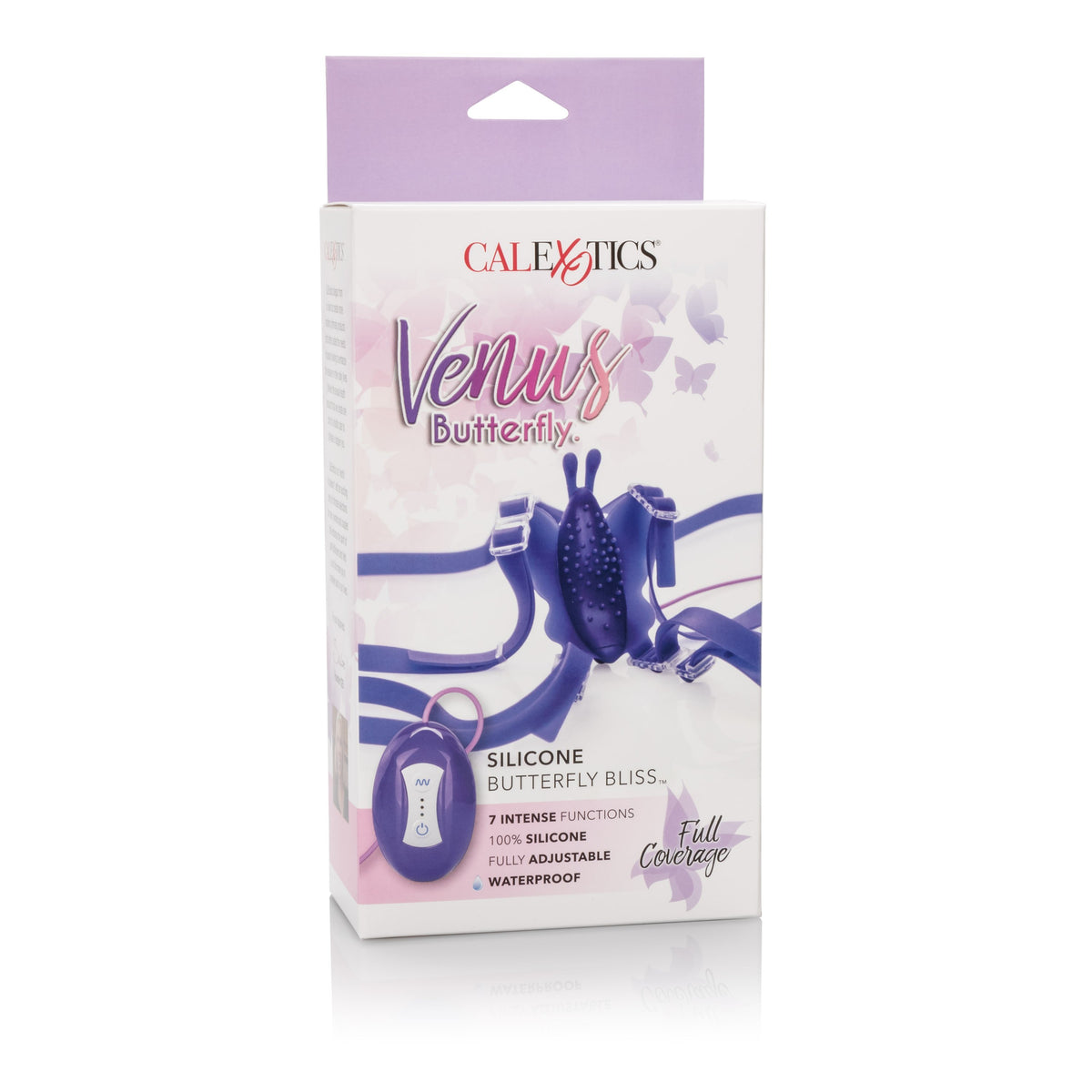 California Exotics - Venus 7 Function Silicone Butterfly Bliss Clit Massager (Purple) -   CherryAffairs