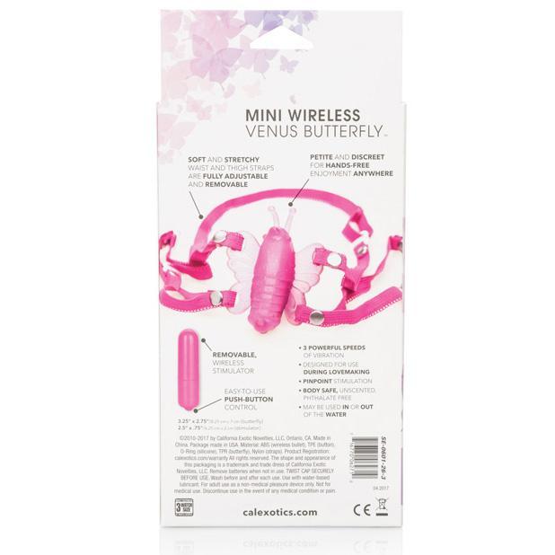 California Exotics - Venus Butterfly Mini Wireless Clit Massager (Pink) CE1266 CherryAffairs