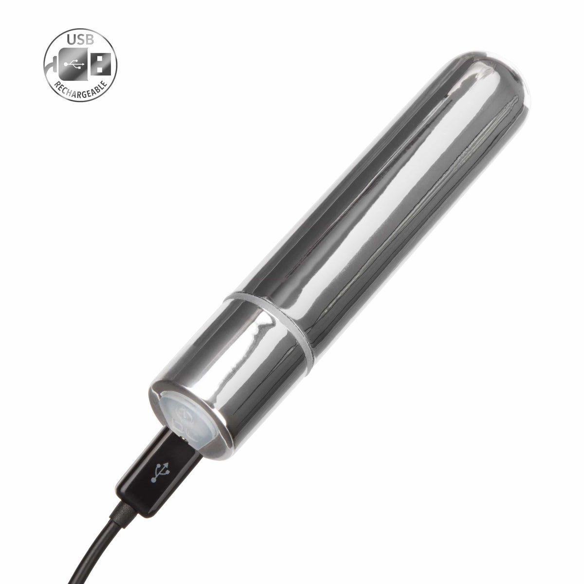 California Exotics - Wireless USB Rechargeable Bullet Vibrator (Silver)    Bullet (Vibration) Rechargeable