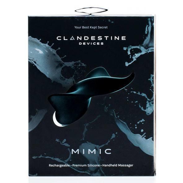 Clandestine - Mimic Vibrating Clit Massager (Black) CL1001 CherryAffairs