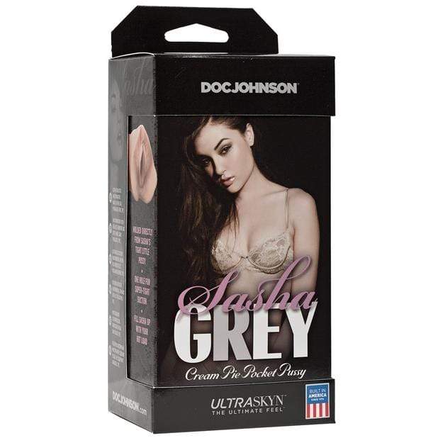 Doc Johnson - Sasha Grey Ultraskyn Cream Pie Pocket Pussy Masturbator (Beige) DJ1167 CherryAffairs