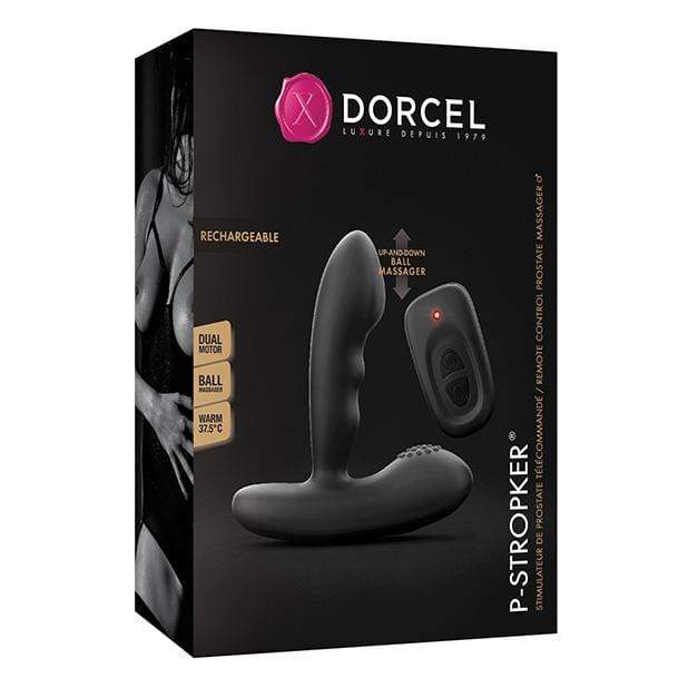 Dorcel - P Stroker Moving Bead Rechargeable Prostate Massager with Remote (Black) DC1017 CherryAffairs