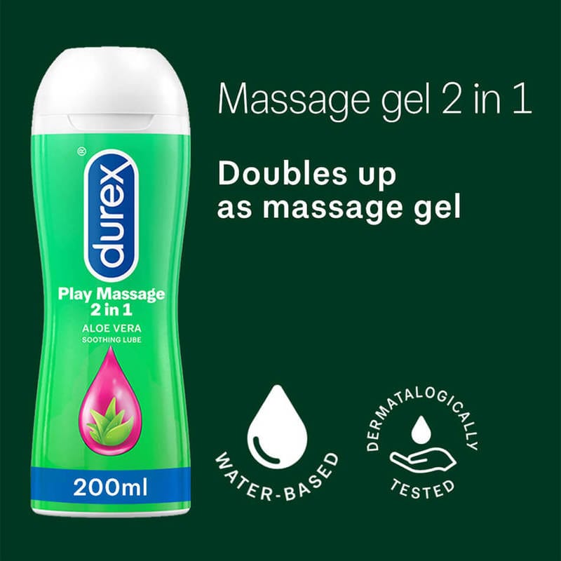 Durex - Play Massage 2 in 1 200 ml (Purple) Massage Oil 5038483273173 CherryAffairs