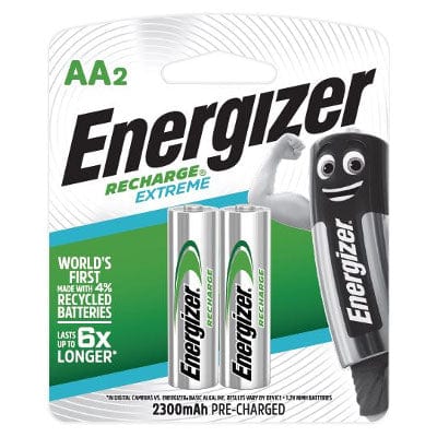 Energizer - Recharge Extreme NH15E Recharged AA Batteries Value Pack (2300 mAh)  2 AA 8888021301366 Battery