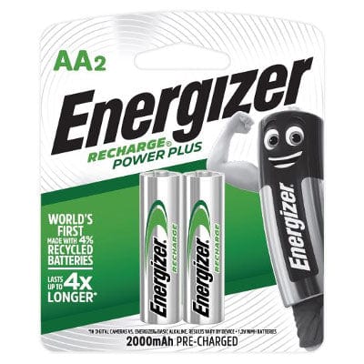 Energizer - Recharge Power Plus NH15RP2 Pack of 2 AA Batteries (2000mAh) Battery 604581889 CherryAffairs