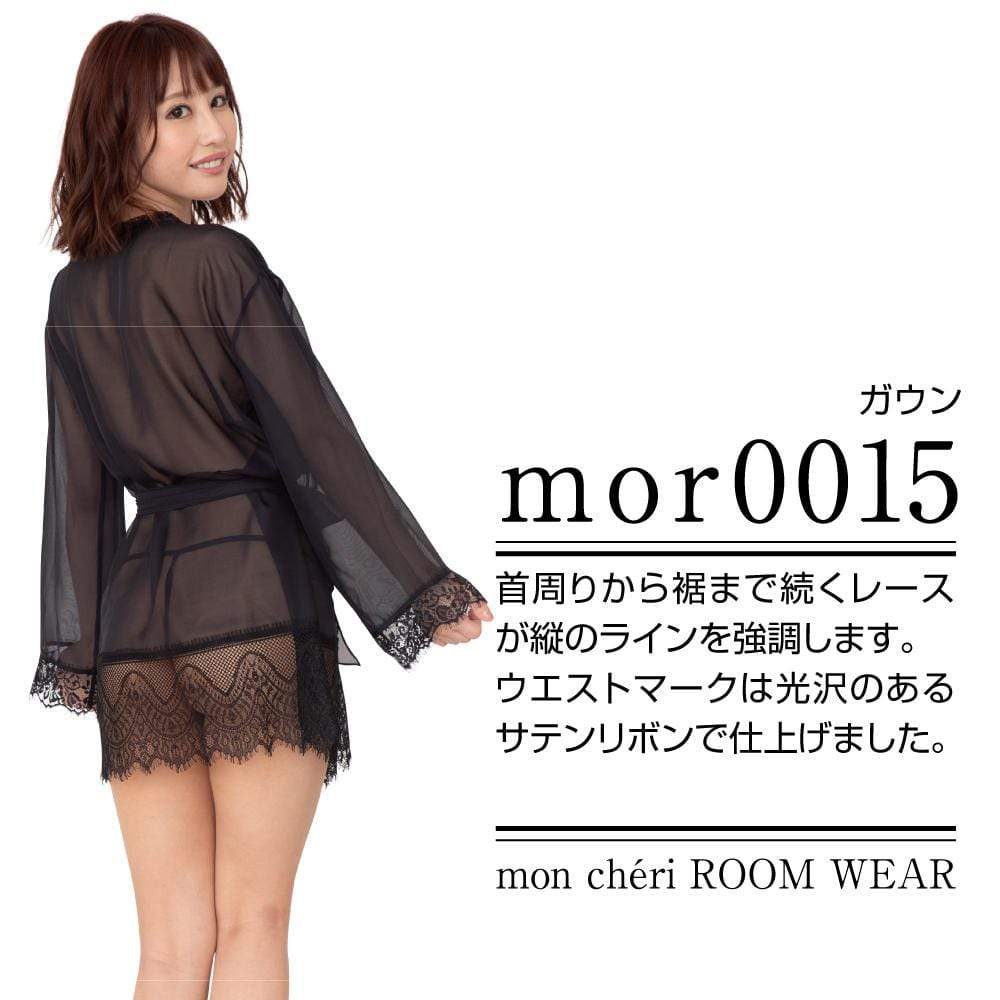 Enjoy Toys - Mon Cheri Room Wear Mor00015 Chemise (Black) ENT1005 CherryAffairs