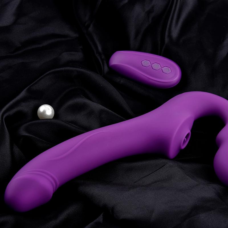 Erocome - Cancri Remote Control Couple&#39;s Dildo (Purple) Realistic Dildo with suction cup (Vibration) Rechargeable 6970308350715 CherryAffairs