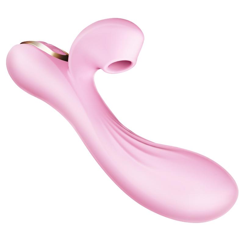 Erocome - Delphinus Vibrating Sucking Rabbit Vibrator (Pink) ERC1053 CherryAffairs