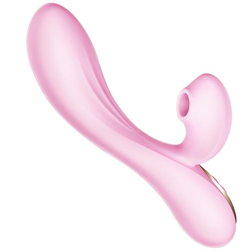 Erocome - Delphinus Vibrating Sucking Rabbit Vibrator (Pink) ERC1053 CherryAffairs