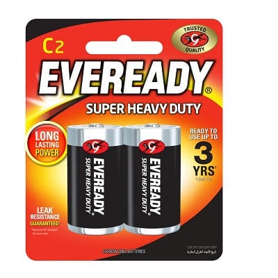 Eveready - Super Heavy Duty M1235 Battery Pack of 2 C2    Battery